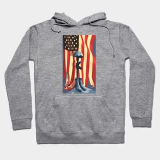 Fallen Soldier with Flag Hoodie